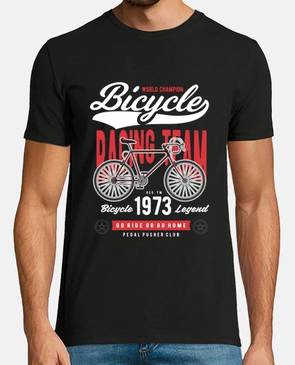 T-shirt squadra di corse di biciclette