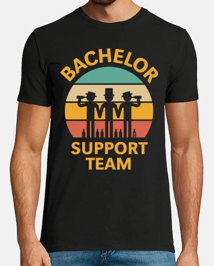 T-shirt squadra di supporto per la laurea - tramonto - 4c
