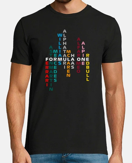 T-shirt squadre auto nere