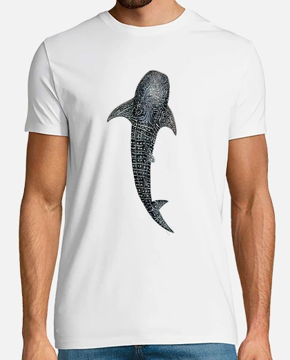 Style3 T-shirt Donna Con Stampa Squalo Balena, Safari Subacqueo, Cotone Premium, Girocollo