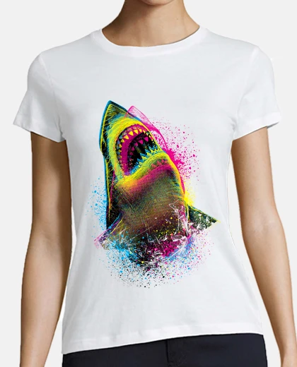 T-shirt squalo cmyk