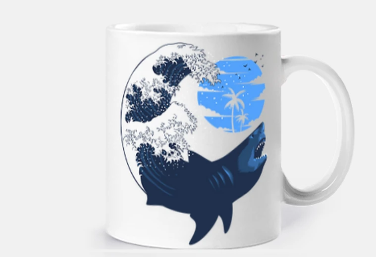 Tazza squalo tsunami