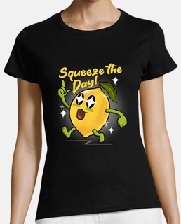 squeeze the day funny cute lemon citrus