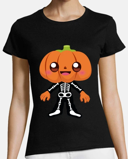 Tee-shirt squelette de citrouille d39halloween