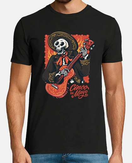 Tee-shirt squelette mariachi