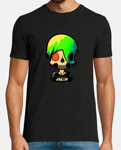 Tee-shirt Squelette yeux rouge