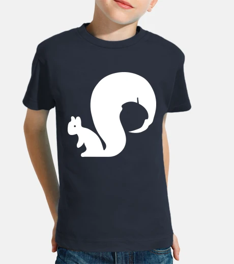 Kids squirrel and nut