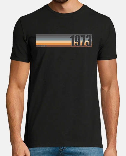 T-shirt stabilito regalo retrò di compleanno de