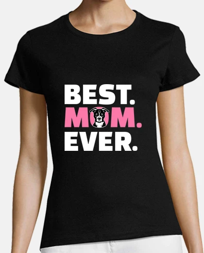 Tee-shirt staffordshire bull terrier maman