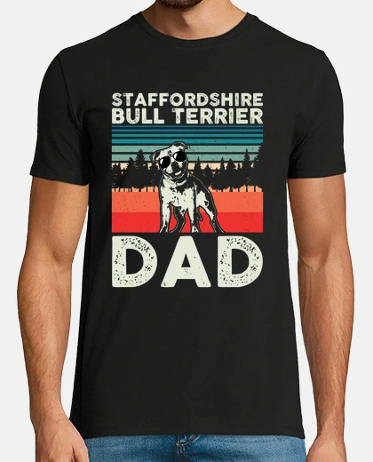 T-shirt Staffordshire bull terrier papà proprie