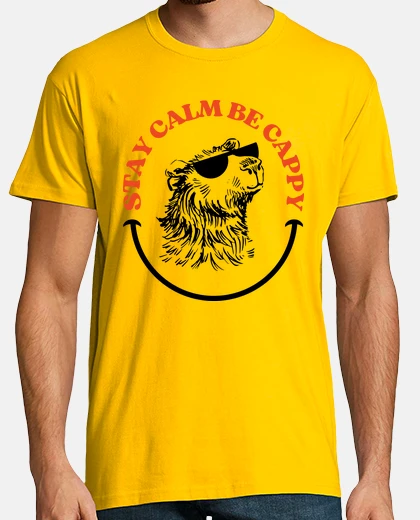T-shirt stai calmo sii cap py