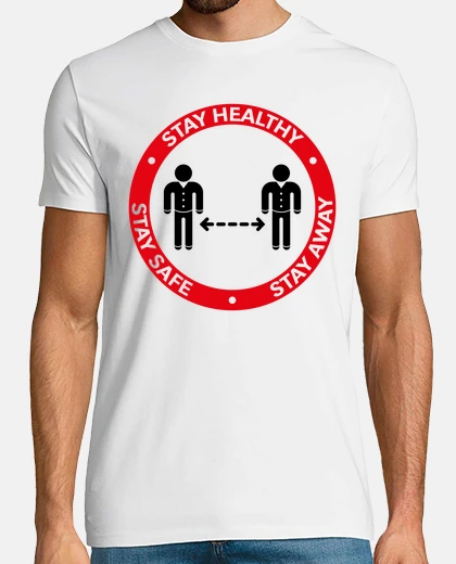 T-shirt stai in salute stai al sicuro stai lont
