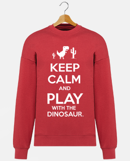 stai calmo e gioca con il dinosauro