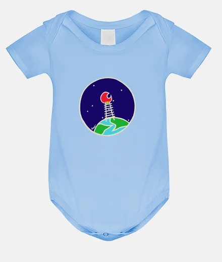 Kids staircase-moon-red