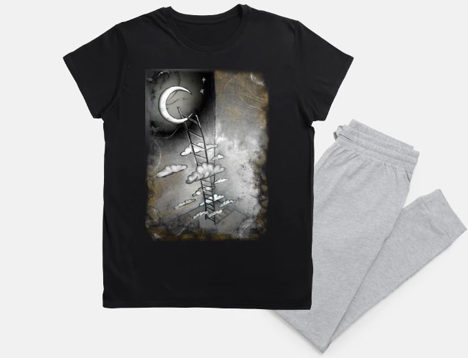 Pyjama stairway to the moon