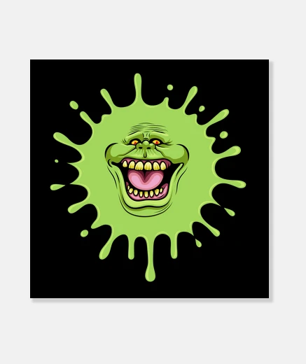 Stampa stampa su tela di ghostbusters slimed