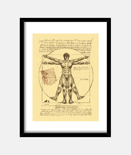 Quadro stampa vitruviana eren