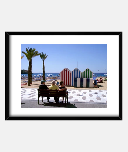 Quadro stand e passeggiata a benidorm