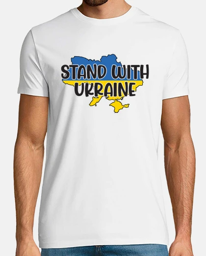 T-shirt Stand with Ukraine