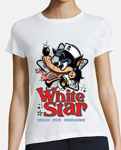T-shirt star bianca