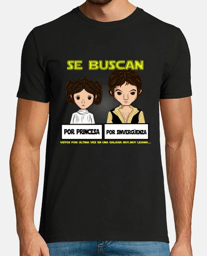 Camiseta Star Wars - La princesa y el sinvergüenza