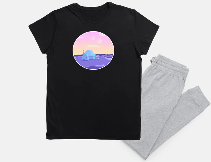 Pajama star wars - tatooine - vaporwave