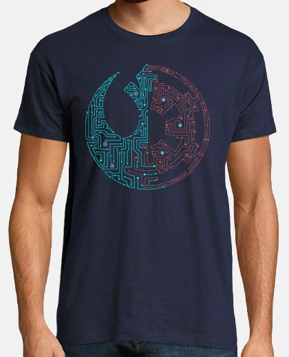 Camiseta Star Wars Logo Circuito V1