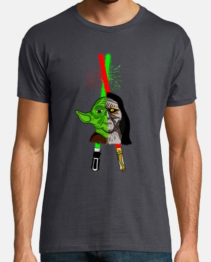 Camiseta Star Wars: Maestro Yoda vs Darth Sidious
