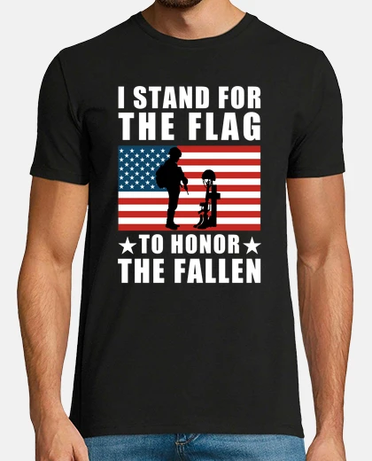 T-shirt stare per la bandiera in onore dei cadu