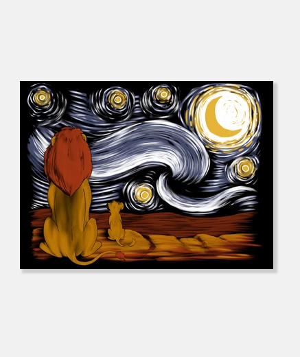 Lienzo Starry King