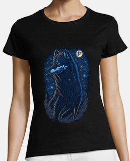 Starry Night Wolf and the Full Moon