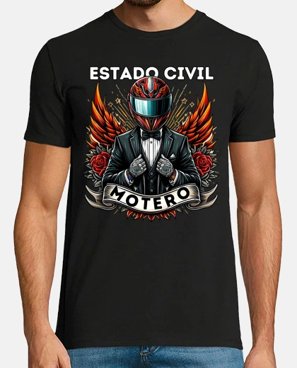T-shirt stato civile biker
