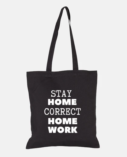 Bag stay home correct homework