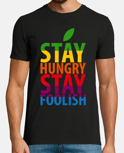 Camiseta Stay Hungry Stay Foolish - Steve Jobs