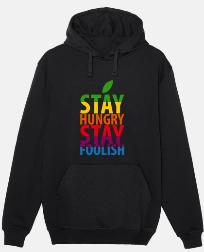 Sudadera Stay Hungry Stay Foolish - Steve Jobs A