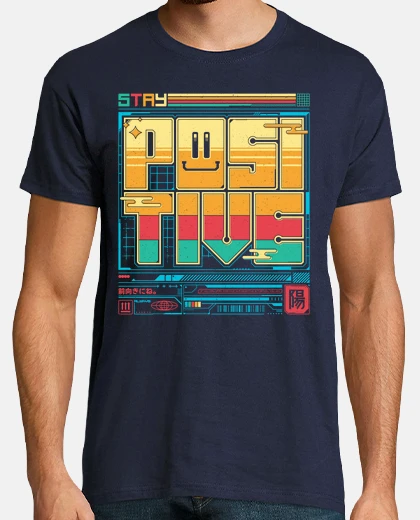 T-shirt stay positive - arcade