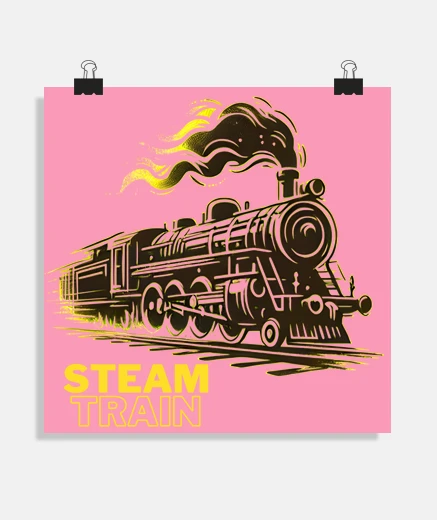 Poster steam train