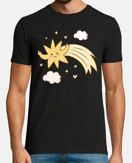 T-shirt stella cadente fun e tanti auguri