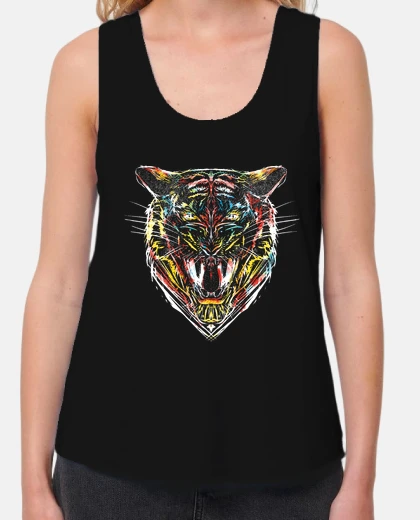 Tee-shirt stencil tigre