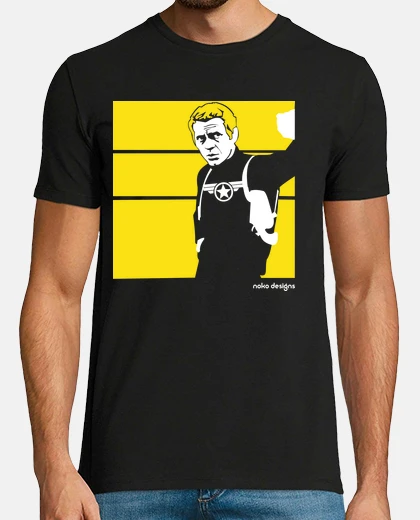 T-shirt steve mcqueen regista di shield
