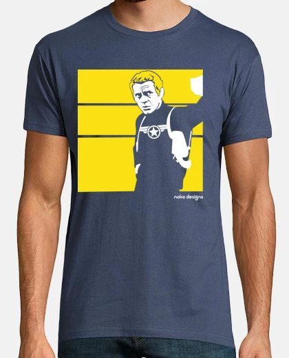 T-shirt steve mcqueen regista di shield