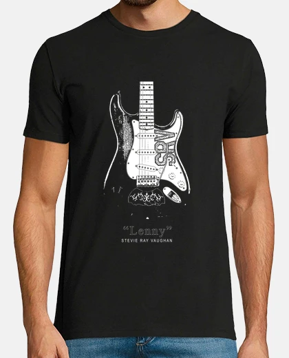 T-shirt stevie ray vaughan - chitarra lenny - blues-rock-legend