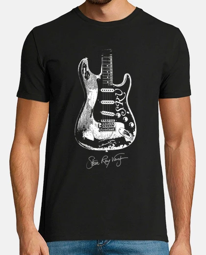 Tee-shirt stevie ray vaughan - guitare-blues-rock