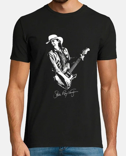 Tee-shirt stevie ray vaughan - guitare-blues-rock