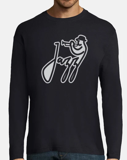 T-shirt stile della firma jazz