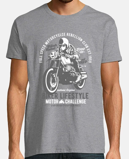 T-shirt stile di vita del motociclista