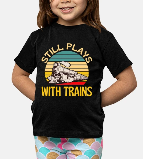 Children's Still Plays With Trains Train Lover Fun