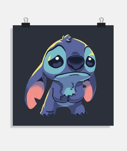 Póster Stitch Ohana Sad Experiment 626