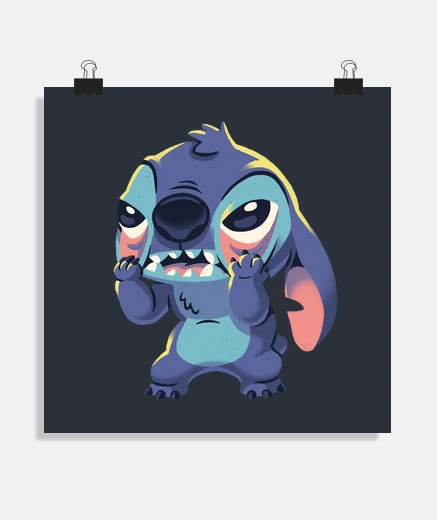 Poster stitch ohana upset meme 90s