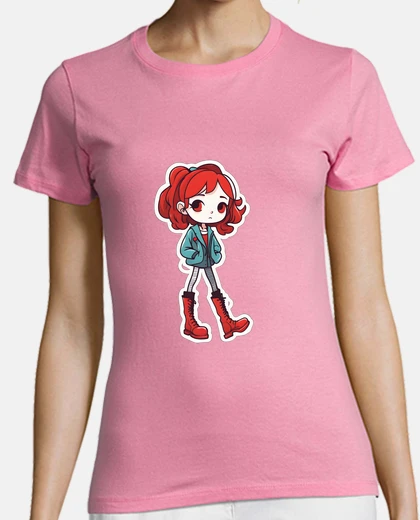 T-shirt stivali rosse chic